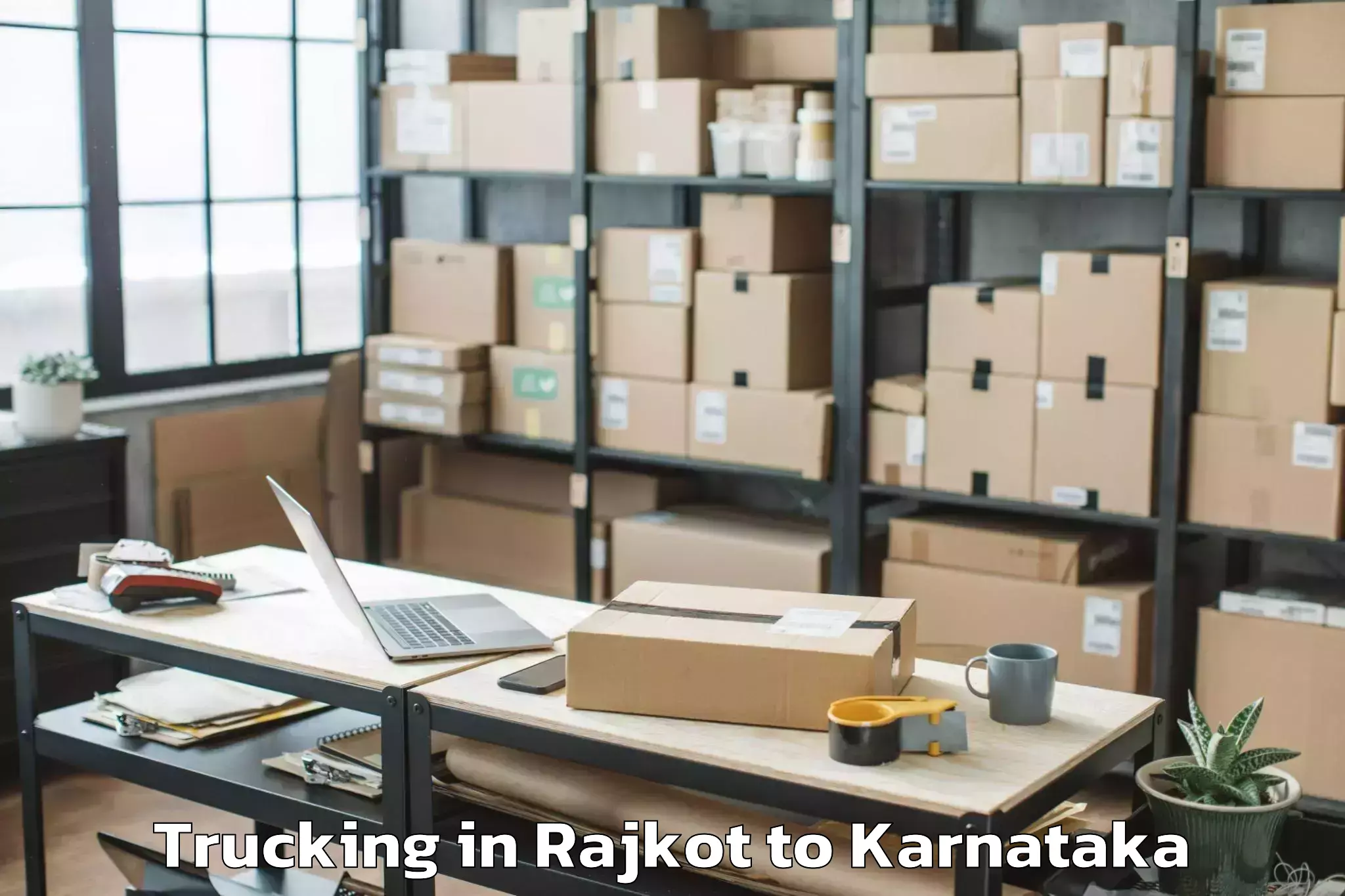 Reliable Rajkot to Sorab Trucking